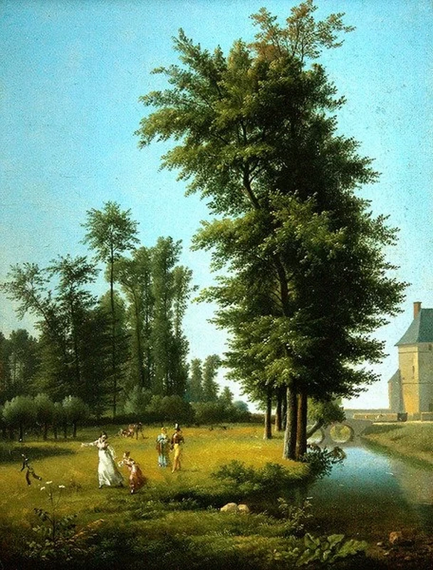 Alexandre Hyacinthe Dunouy - Veduta di un parco, Musee d'Art Thomas Henry, Cherbourg